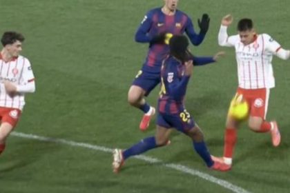 لقطة هدف جيرونا ضد برشلونة