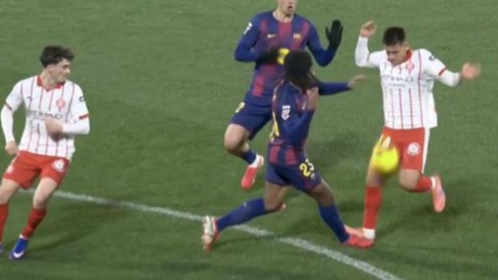 لقطة هدف جيرونا ضد برشلونة